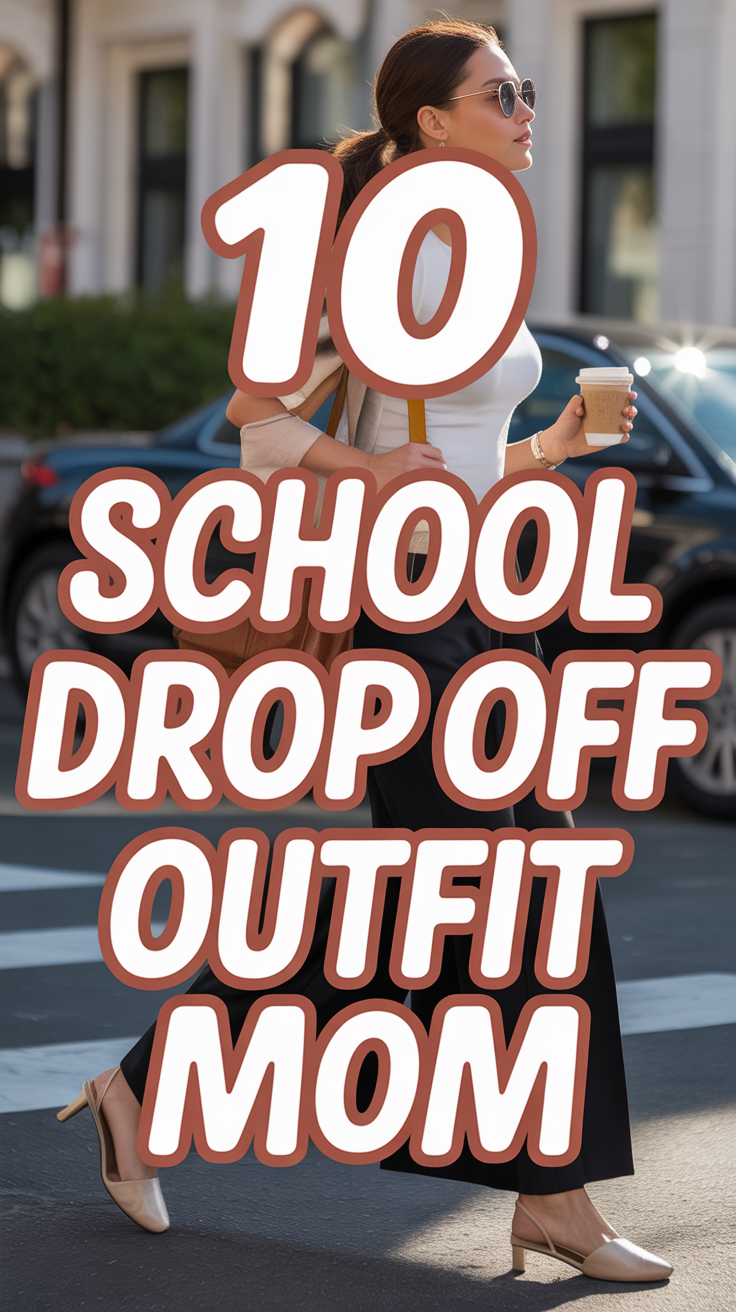 🎓 10 School Drop Off Outfit Mom