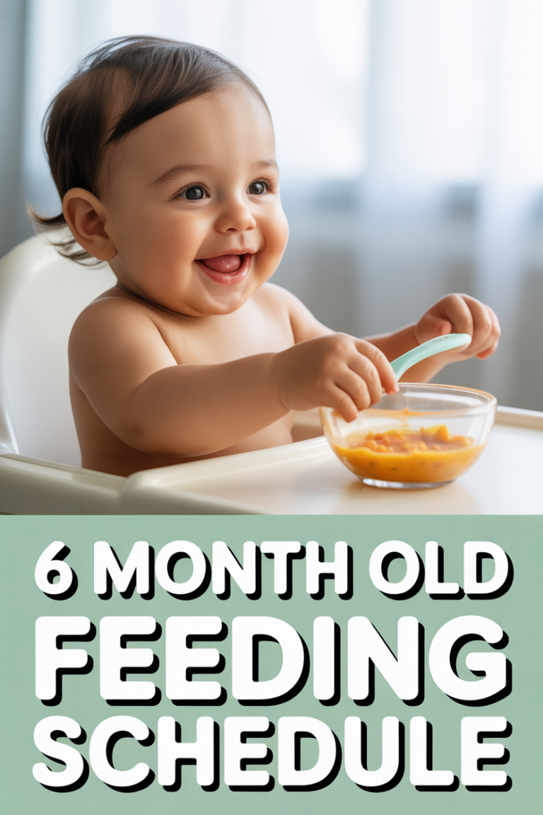 🍼 6 Month Old Feeding Schedule