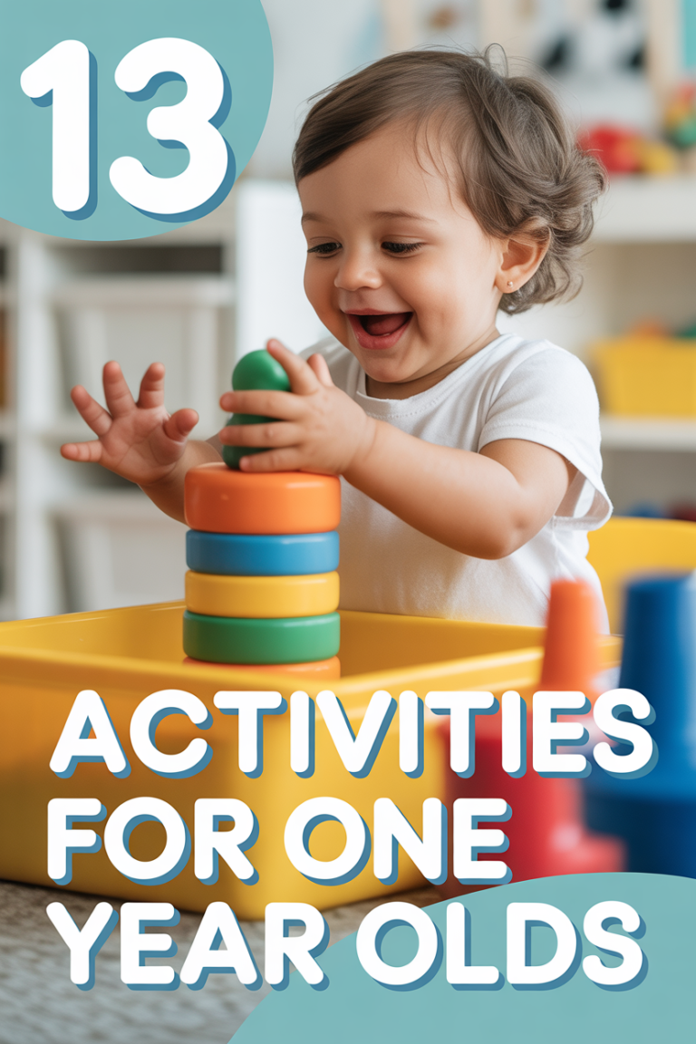 ✨ 13 Activities For One Year Olds