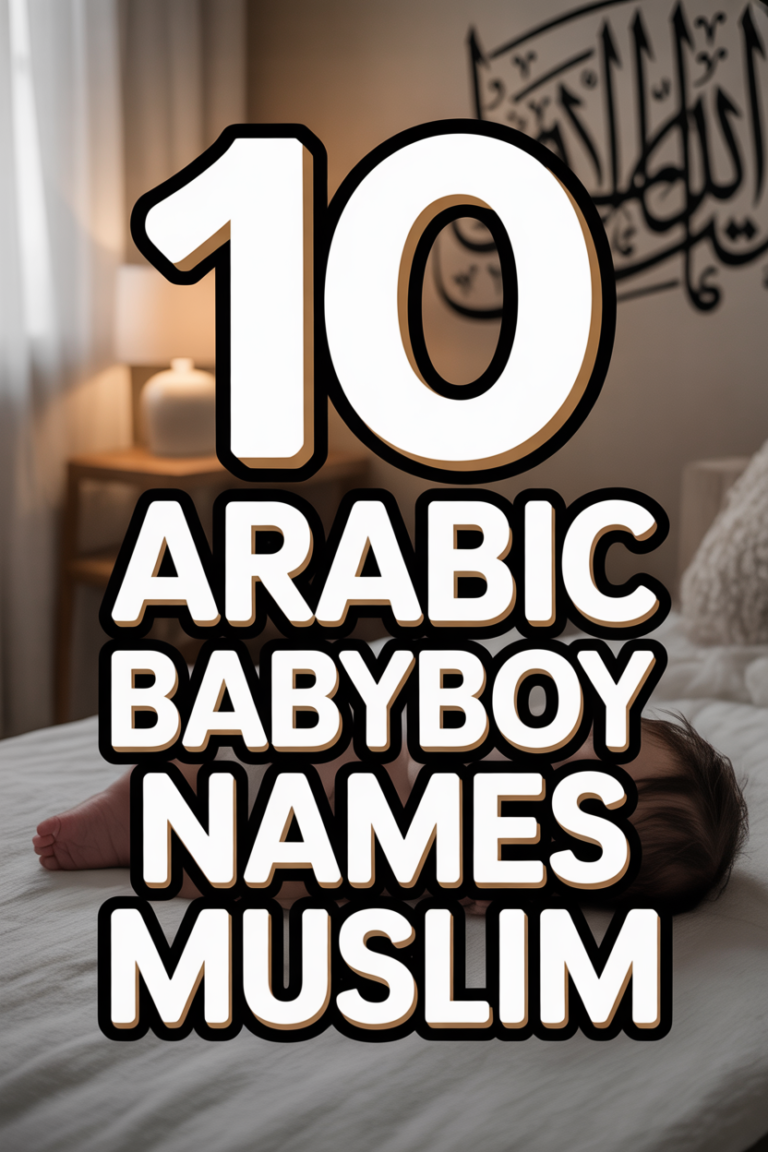 ✨ 10 Arabic Baby Boy Names Muslim