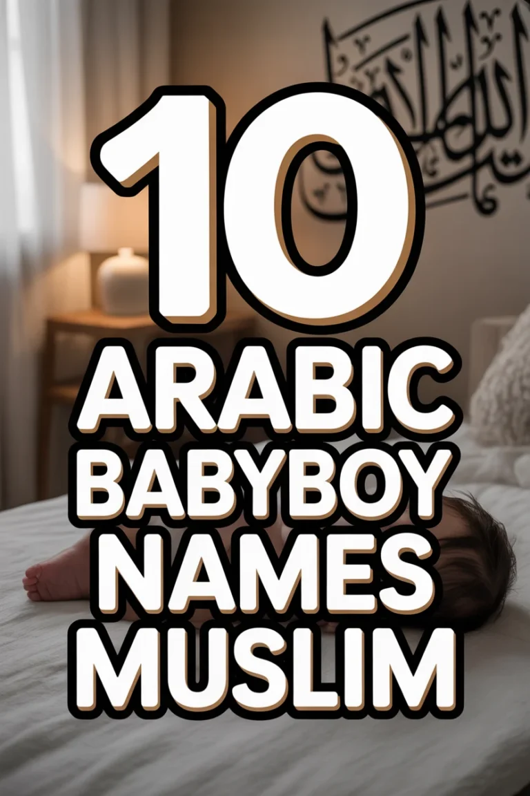 ✨ 10 Arabic Baby Boy Names Muslim