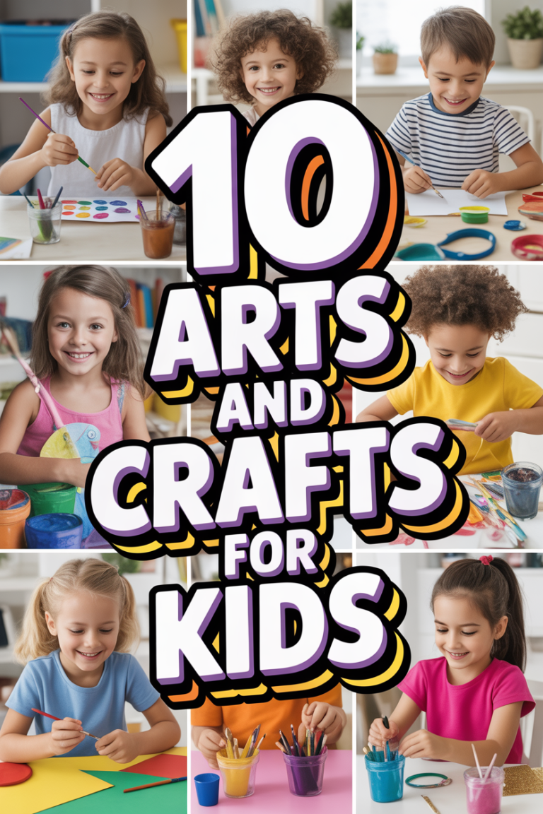 🎨 10 Arts And Crafts For Kids