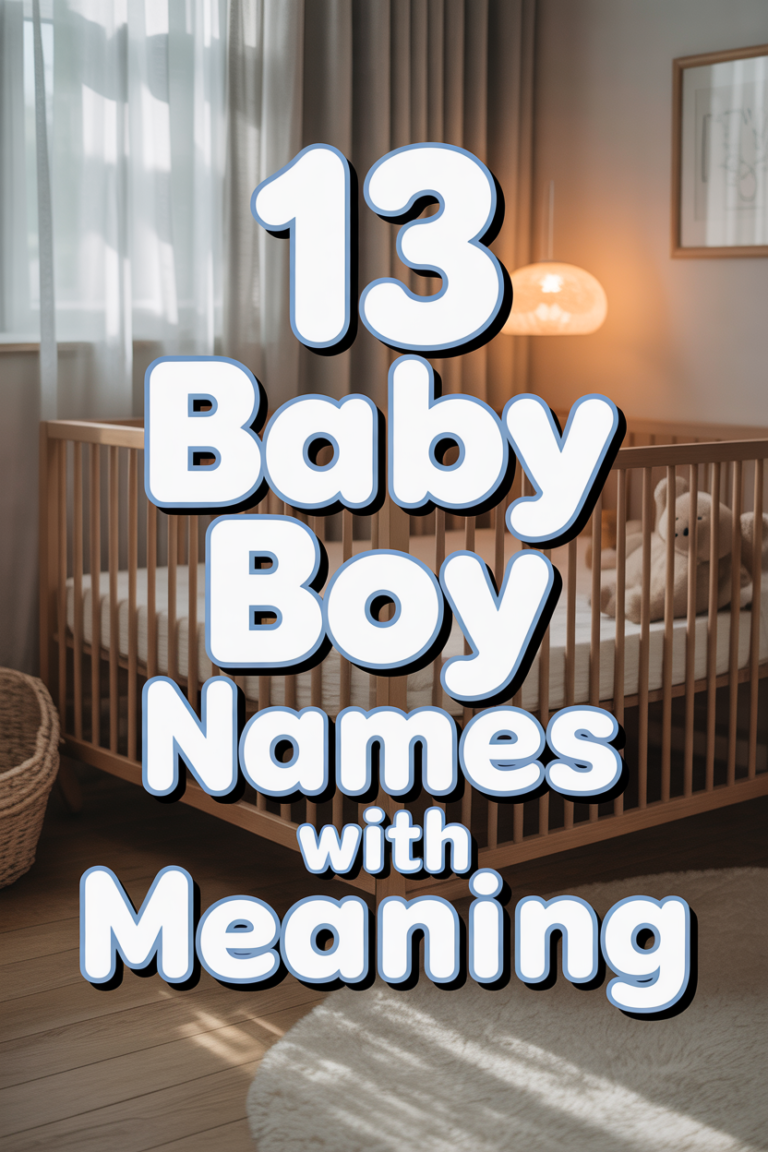✨ 13 Baby Boy Names With Meaning