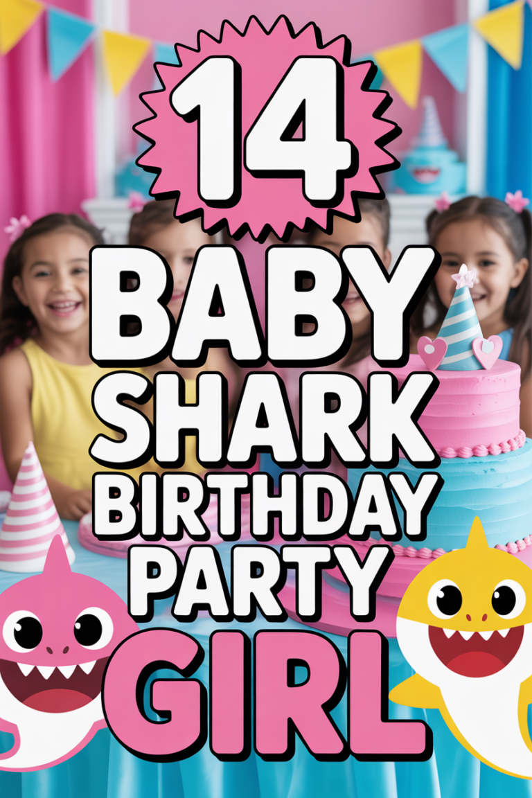 🦈 14 Baby Shark Birthday Party Girl