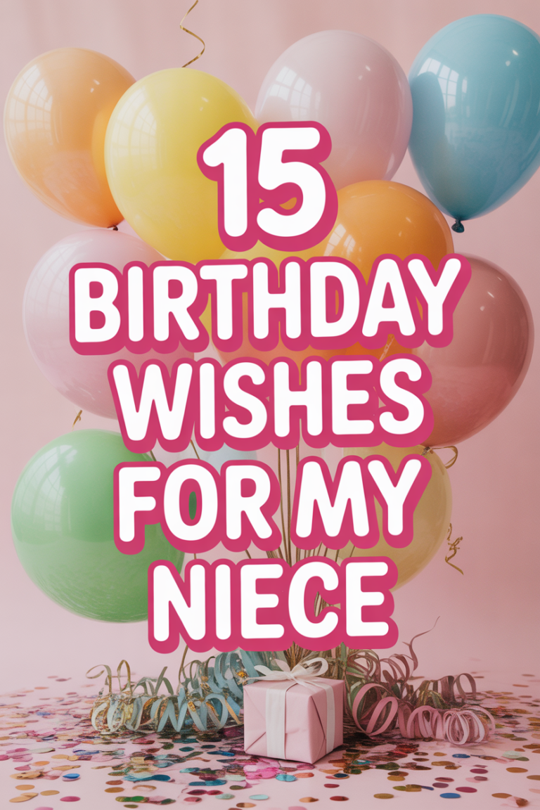 ✨ 15 Birthday Wishes For My Niece
