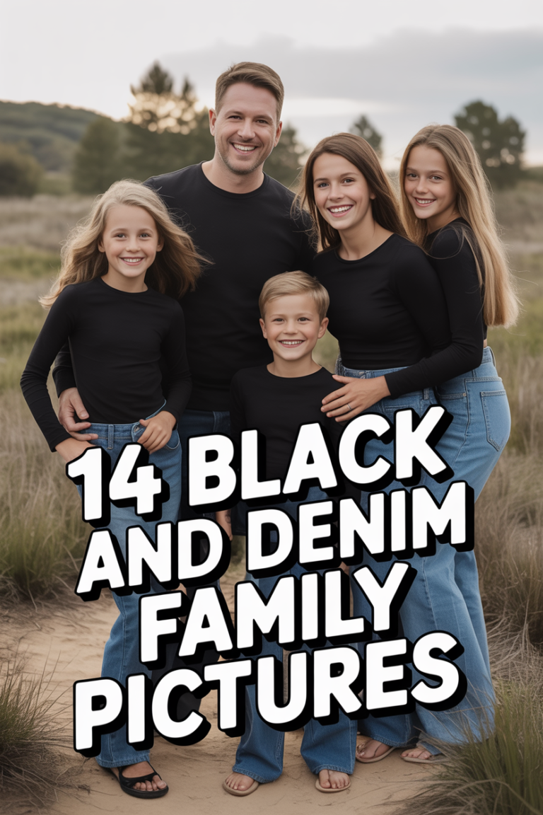 👖 14 Black And Denim Family Pictures