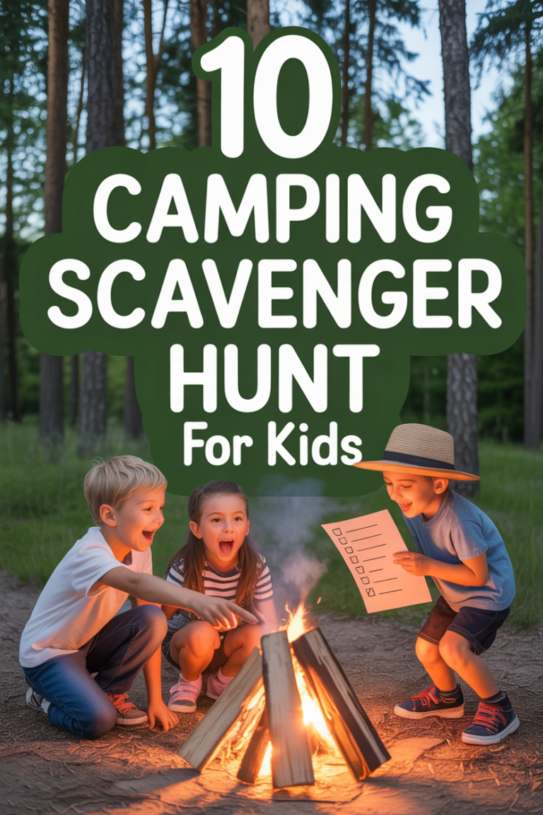 🏕️ 10 Camping Scavenger Hunt For Kids