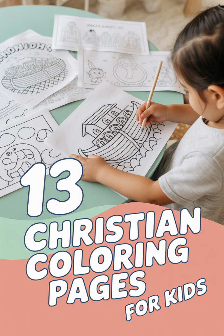 ✝️ 13 Christian Coloring Pages For Kids