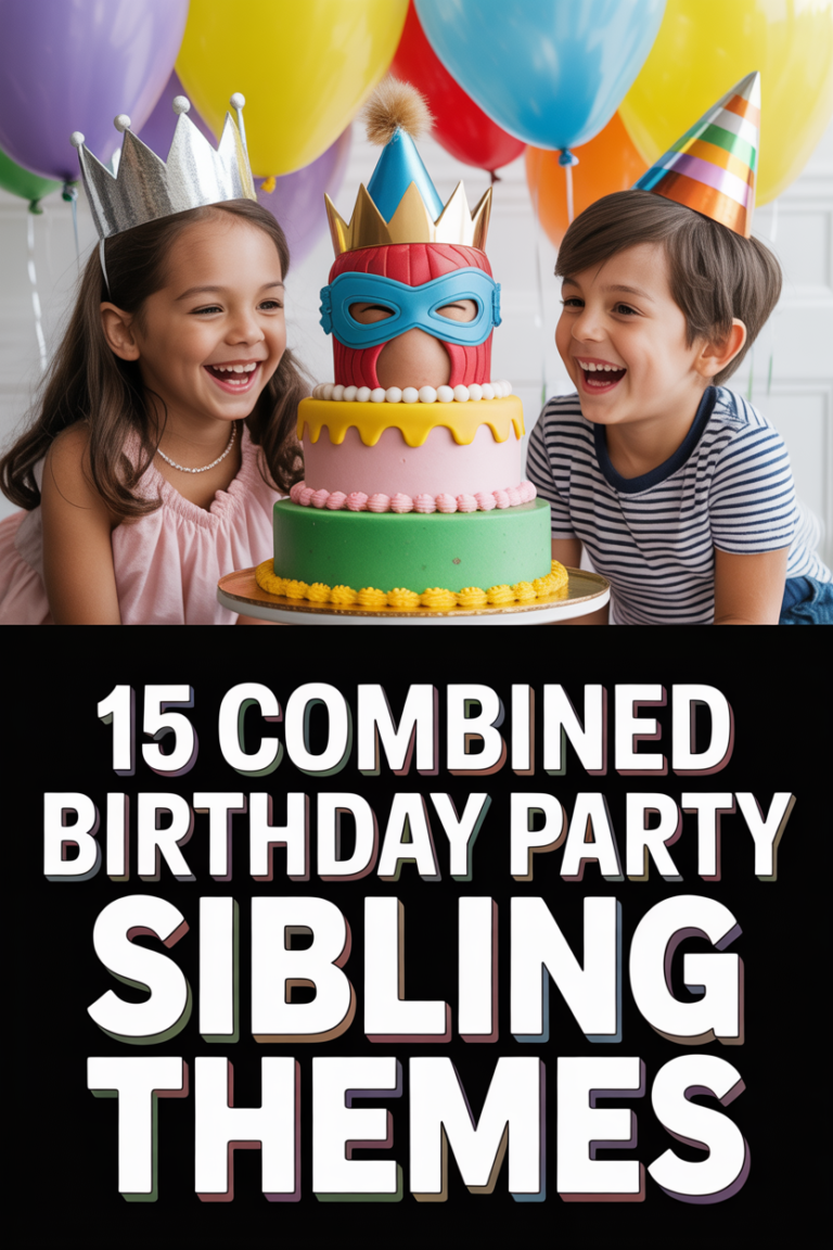 🎉 15 Combined Birthday Party Sibling Themes