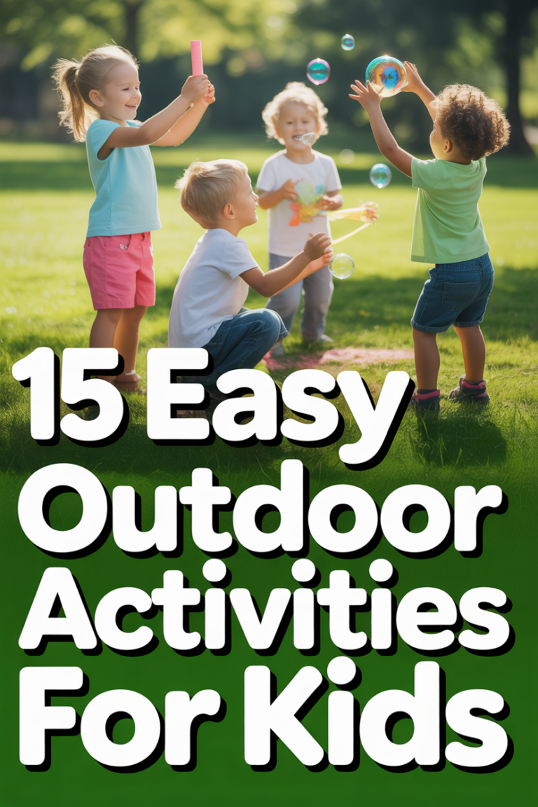 ☀️ 15 Easy Outdoor Activities For Kids