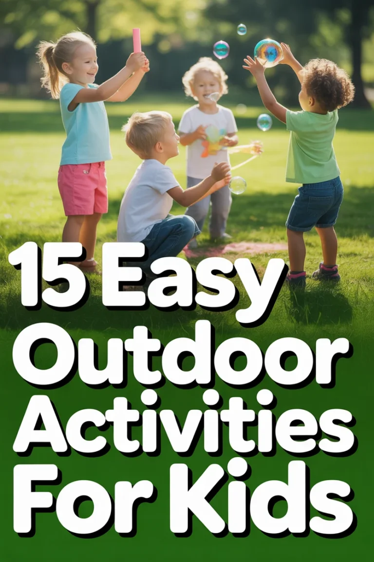 ☀️ 15 Easy Outdoor Activities For Kids