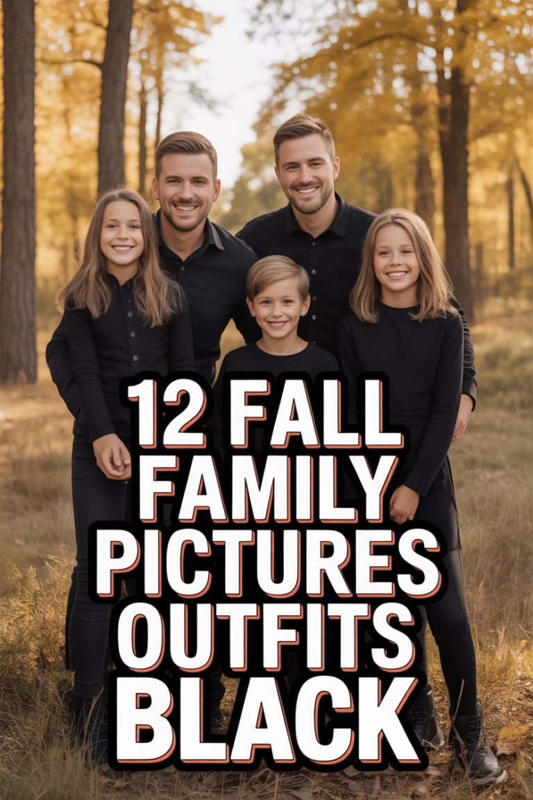 🍂 12 Fall Family Pictures Outfits Black
