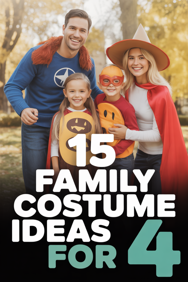 ✨ 15 Family Costume Ideas For 4