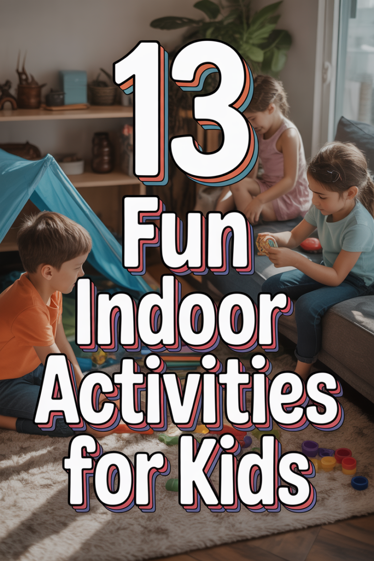 🏠 13 Fun Indoor Activities For Kids