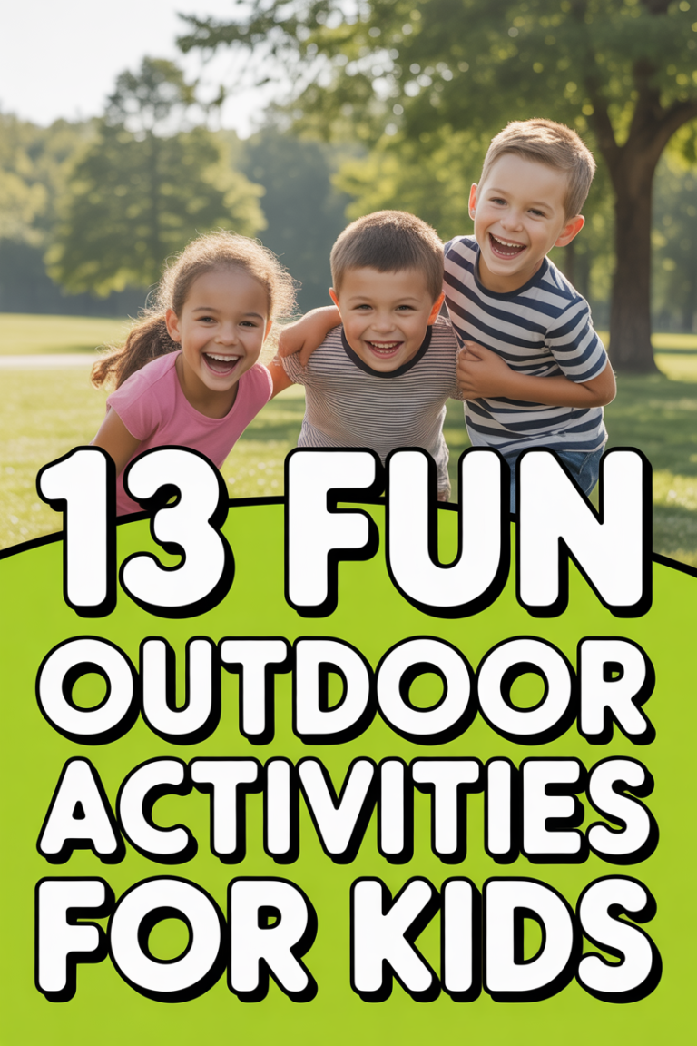 ☀️ 13 Fun Outdoor Activities For Kids