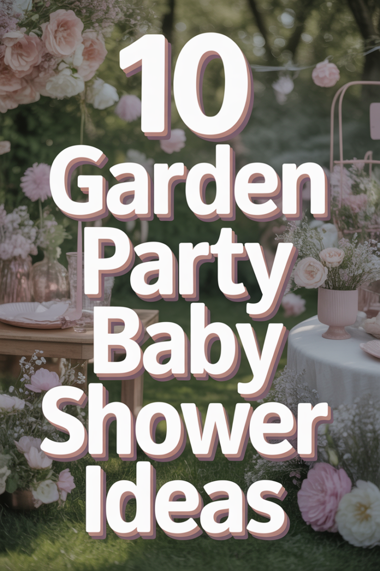 🌸 10 Garden Party Baby Shower Ideas