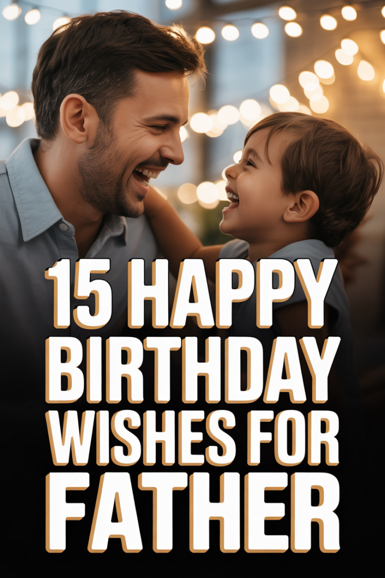 🎉 15 Happy Birthday Wishes For Father
