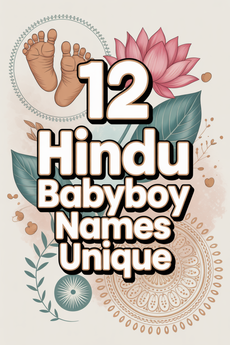 ✨ 12 Hindu Baby Boy Names Unique