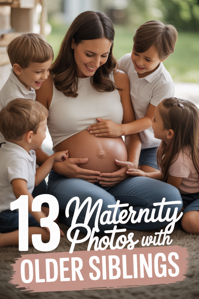 💖 13 Maternity Photos With Older Siblings