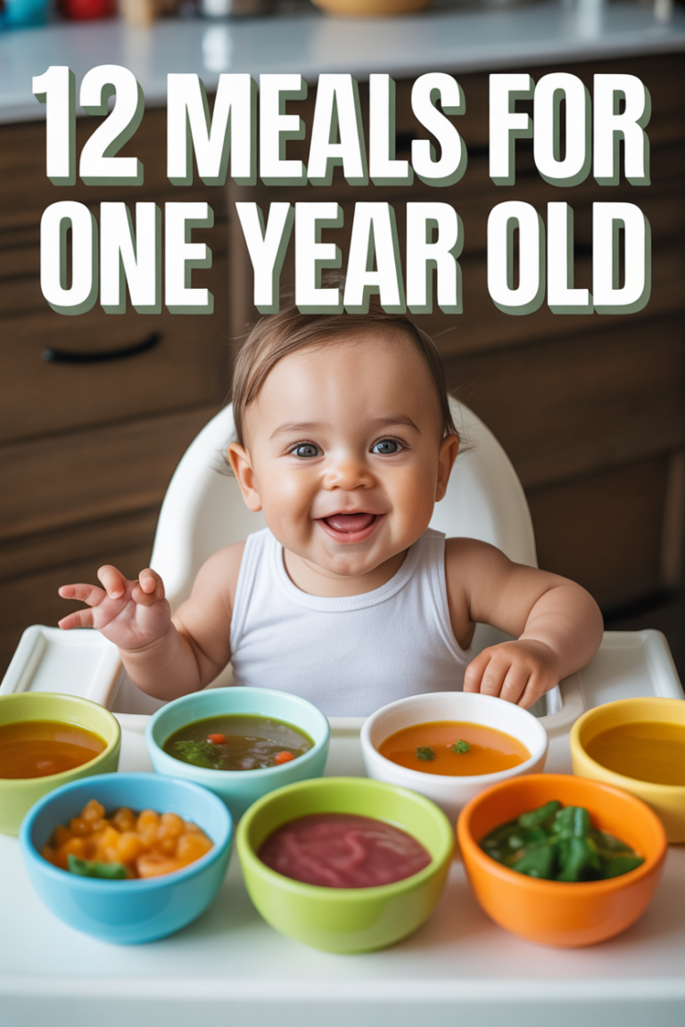 🍎 12 Meals For One Year Old