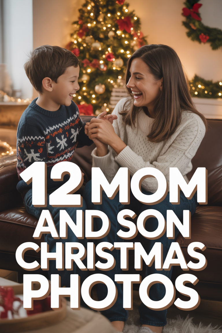 🎄 12 Mom And Son Christmas Photos