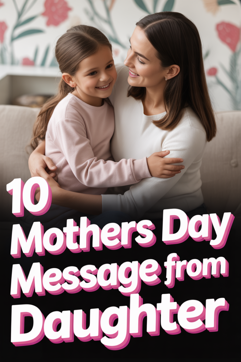 🌸 10 Mothers Day Message From Daughter