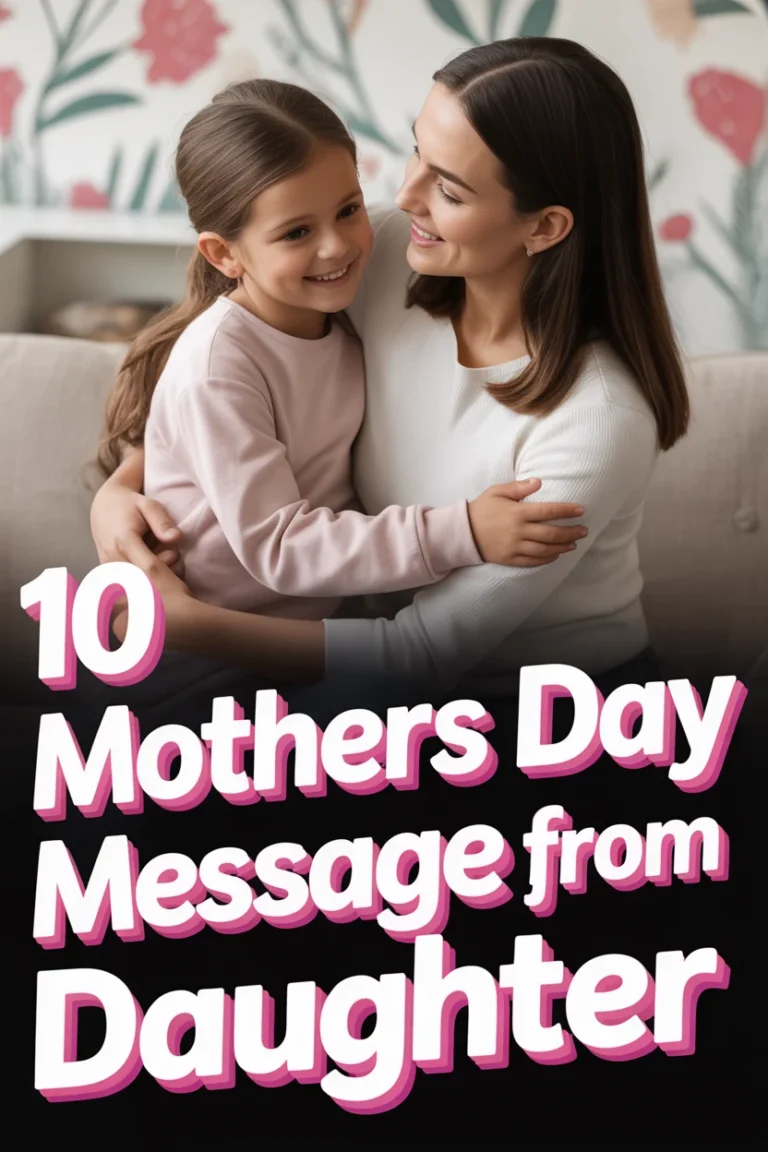 🌸 10 Mothers Day Message From Daughter