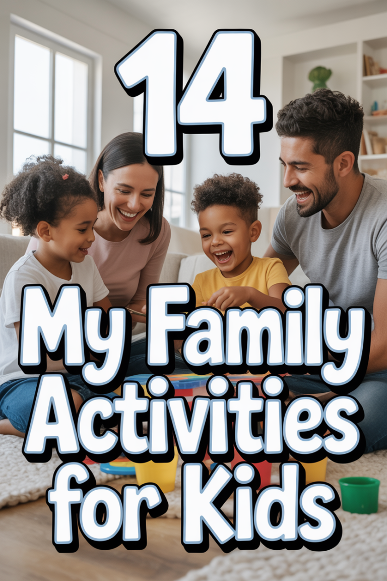 ✨ 14 My Family Activities For Kids