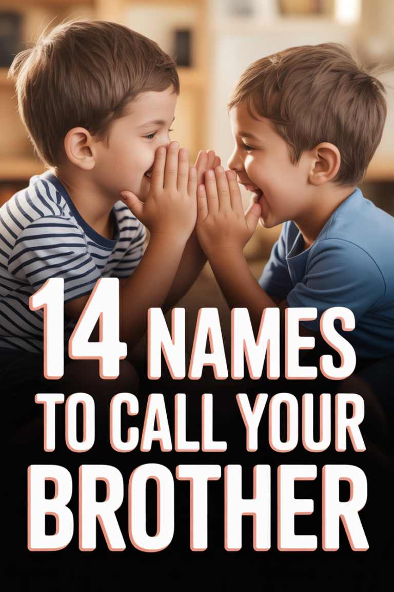 🤝 14 Names To Call Your Brother