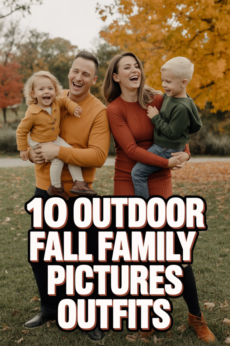 🍂 10 Outdoor Fall Family Pictures Outfits