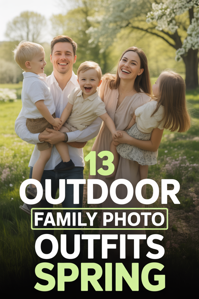 🌸 13 Outdoor Family Photo Outfits Spring