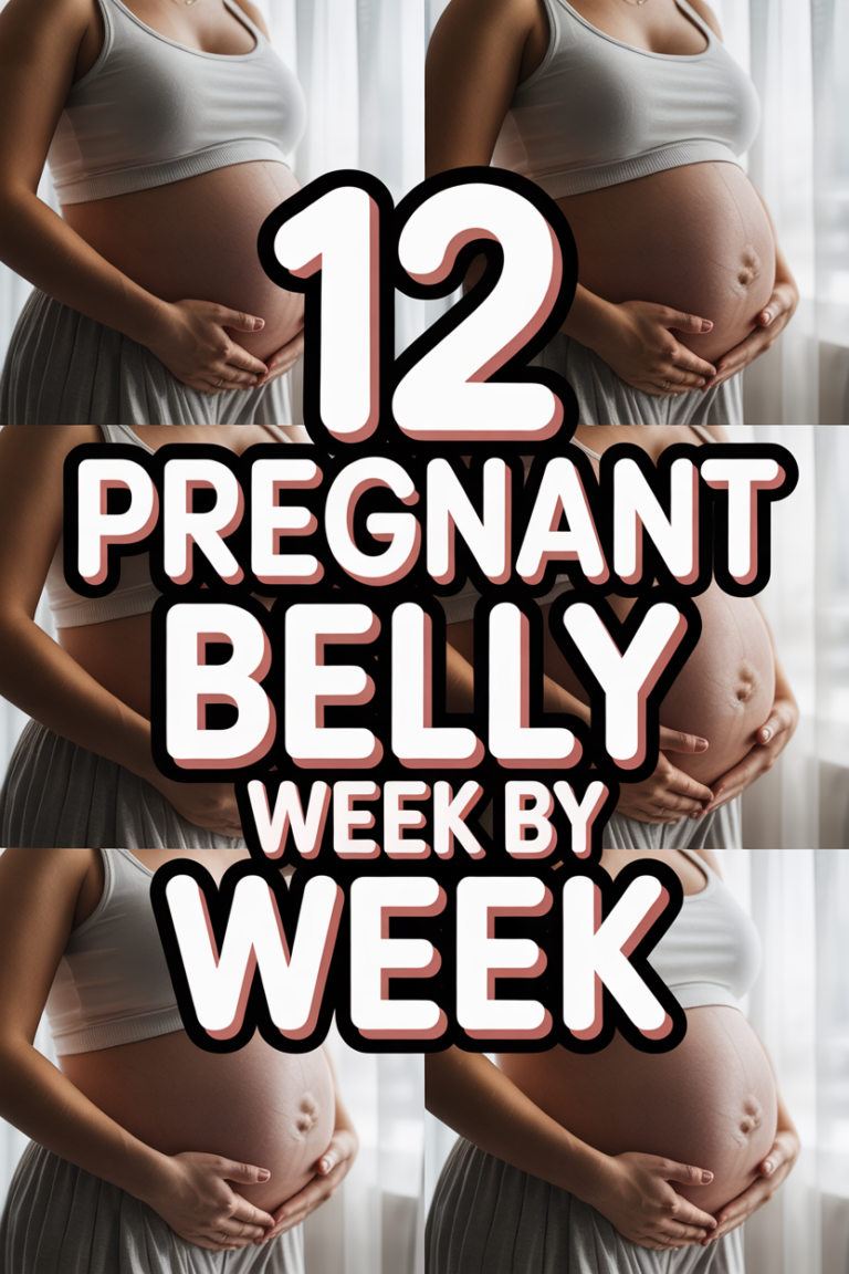 🤰 12 Pregnant Belly Week By Week