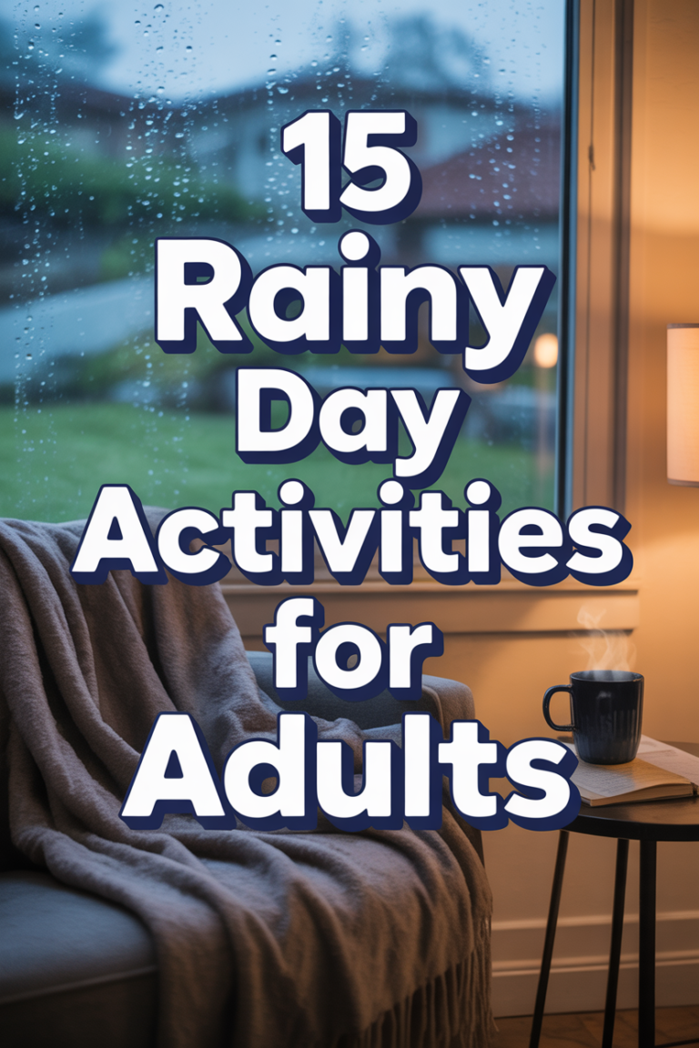 🌧️ 15 Rainy Day Activities For Adults