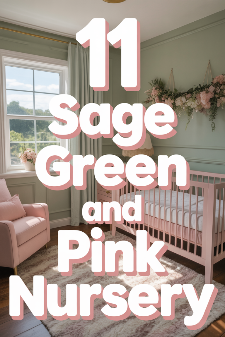 🌱 11 Sage Green And Pink Nursery