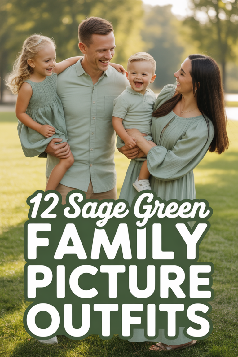 🌿 12 Sage Green Family Picture Outfits