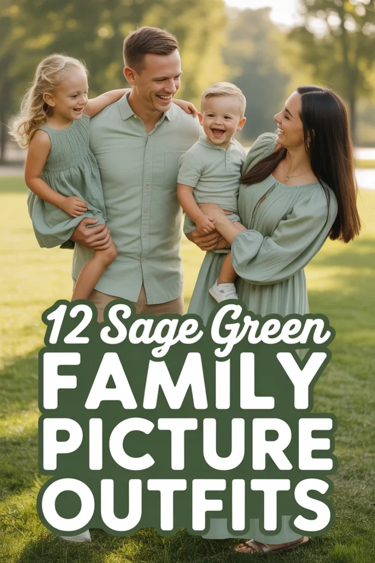 🌿 12 Sage Green Family Picture Outfits