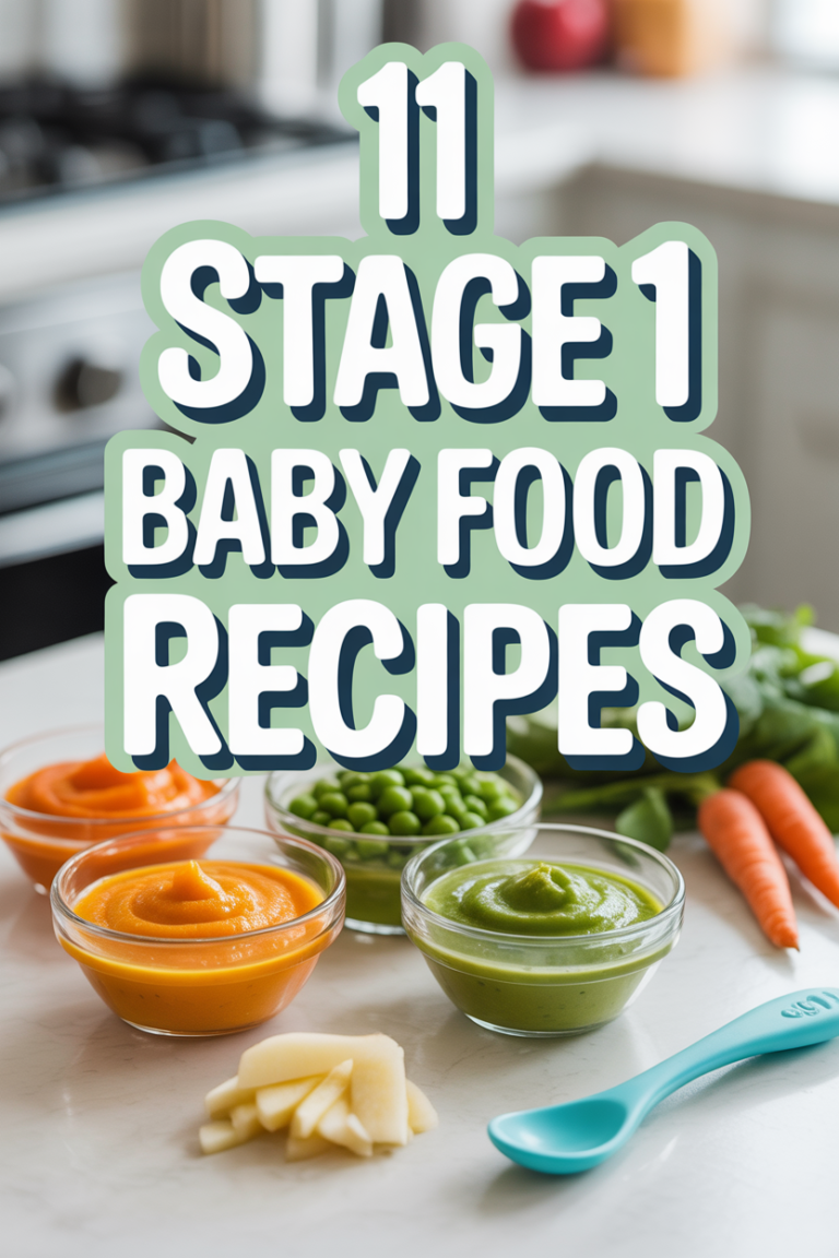 🍎 11 Stage 1 Baby Food Recipes