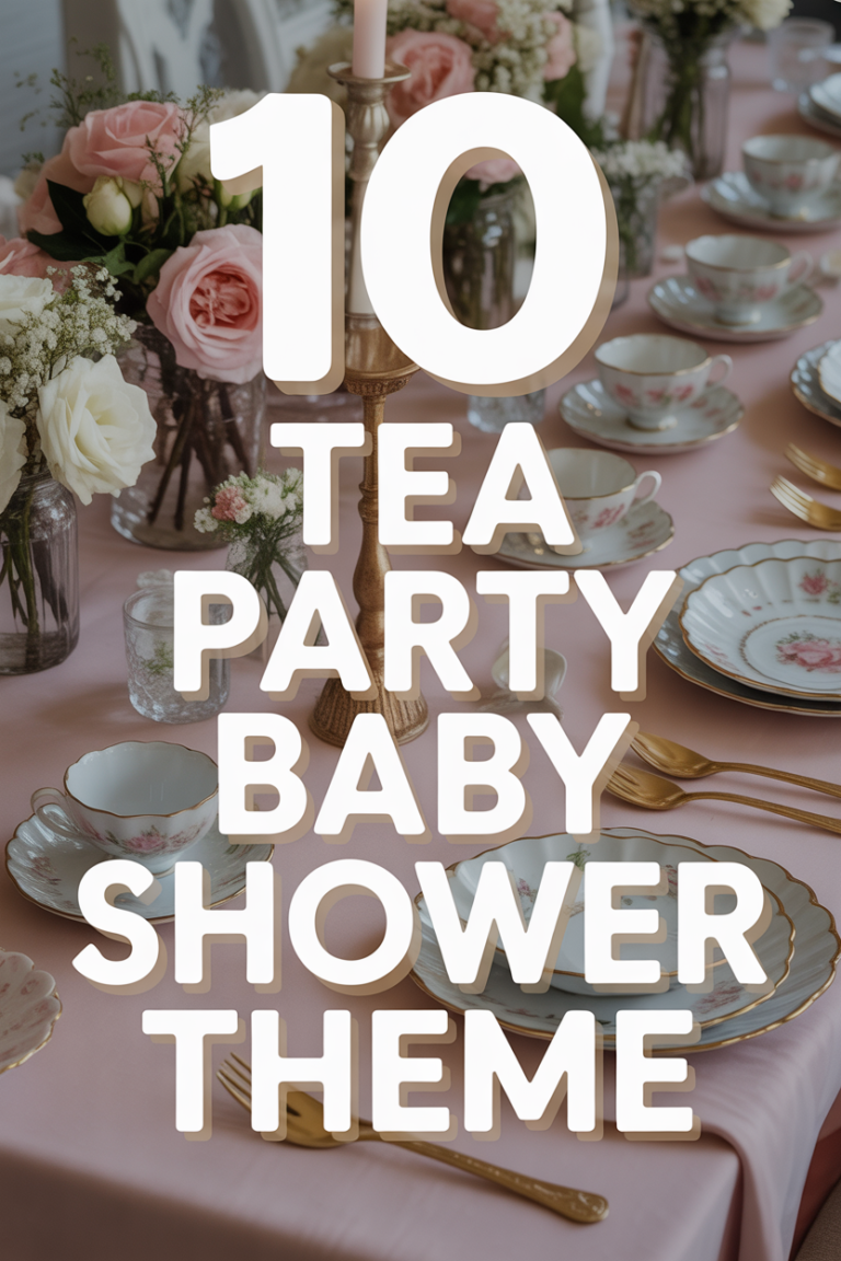 ☕ 10 Tea Party Baby Shower Theme