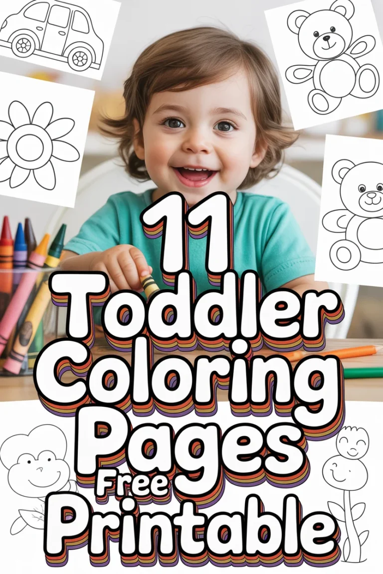 🎨 11 Toddler Coloring Pages Free Printable
