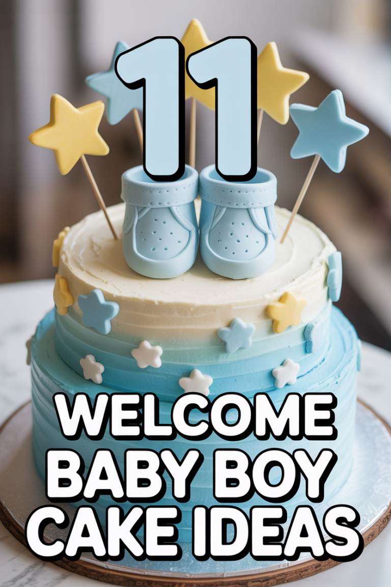👶 11 Welcome Baby Boy Cake Ideas