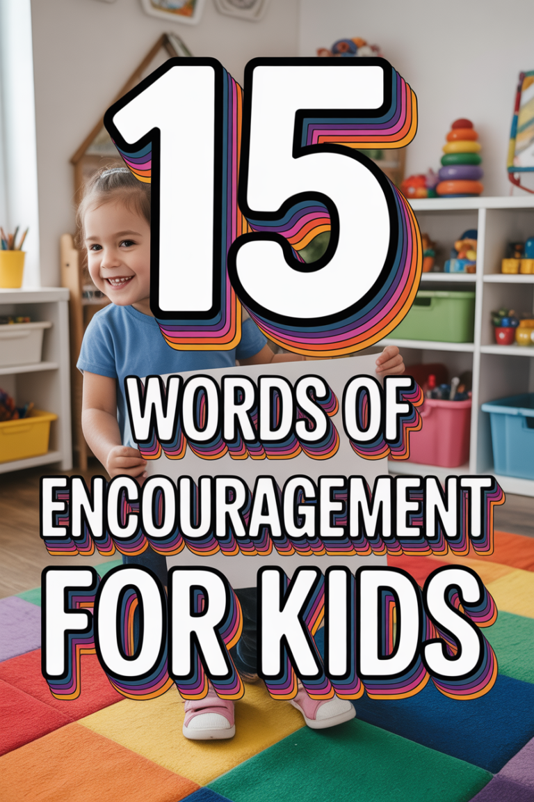 🌈 15 Words Of Encouragement For Kids