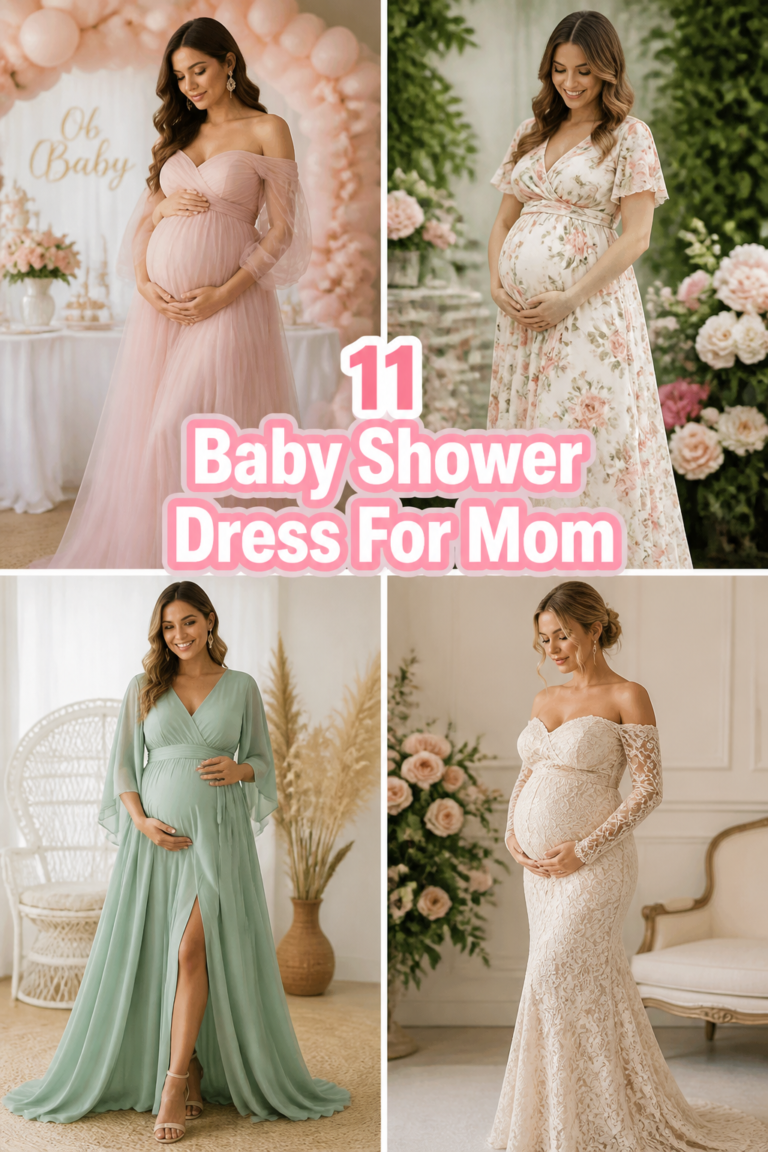 🎀 11 Baby Shower Dress For Mom