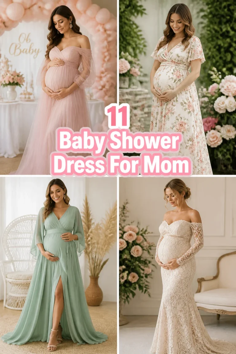 🎀 11 Baby Shower Dress For Mom