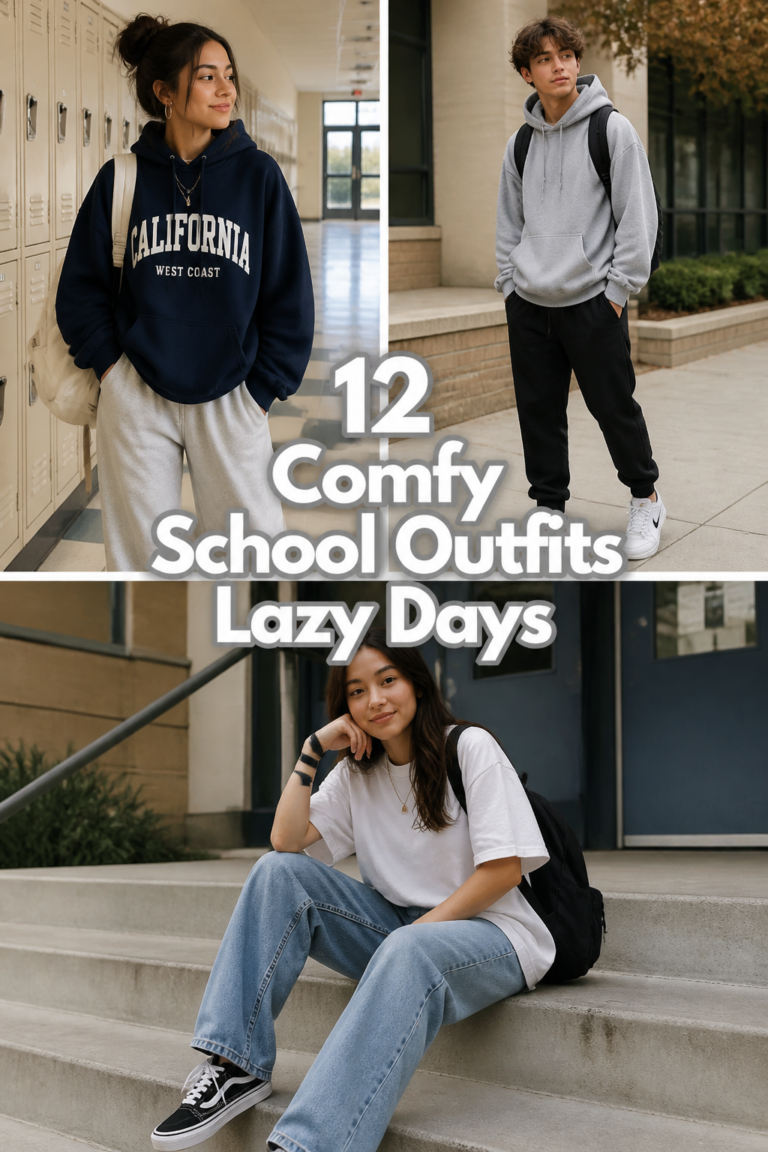😴 12 Comfy School Outfits Lazy Days