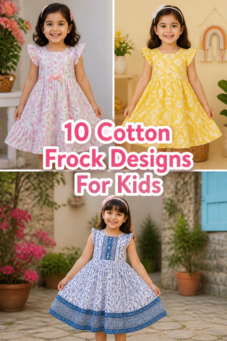 🌸 10 Cotton Frock Designs For Kids