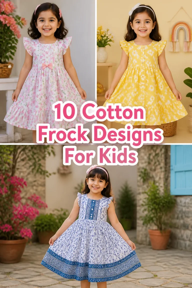 🌸 10 Cotton Frock Designs For Kids
