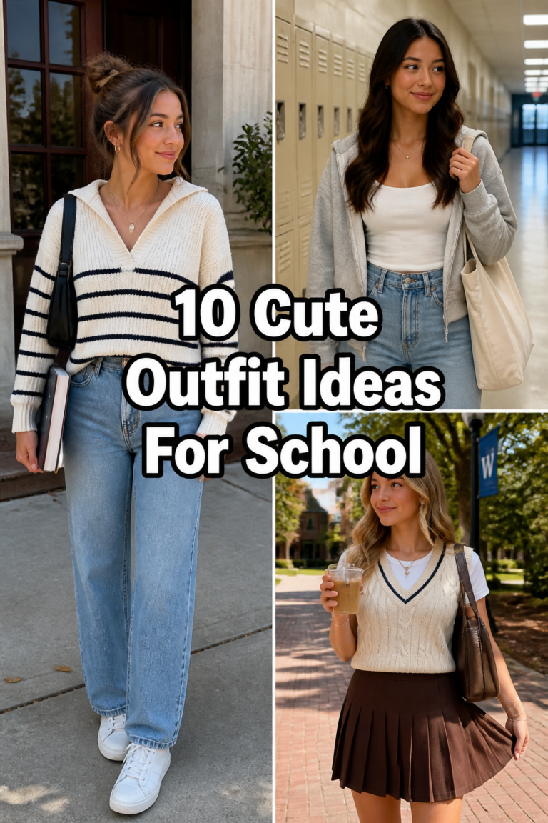 ✨ 10 Cute Outfit Ideas For School