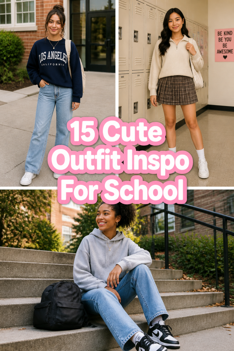 💖 15 Cute Outfit Inspo For School