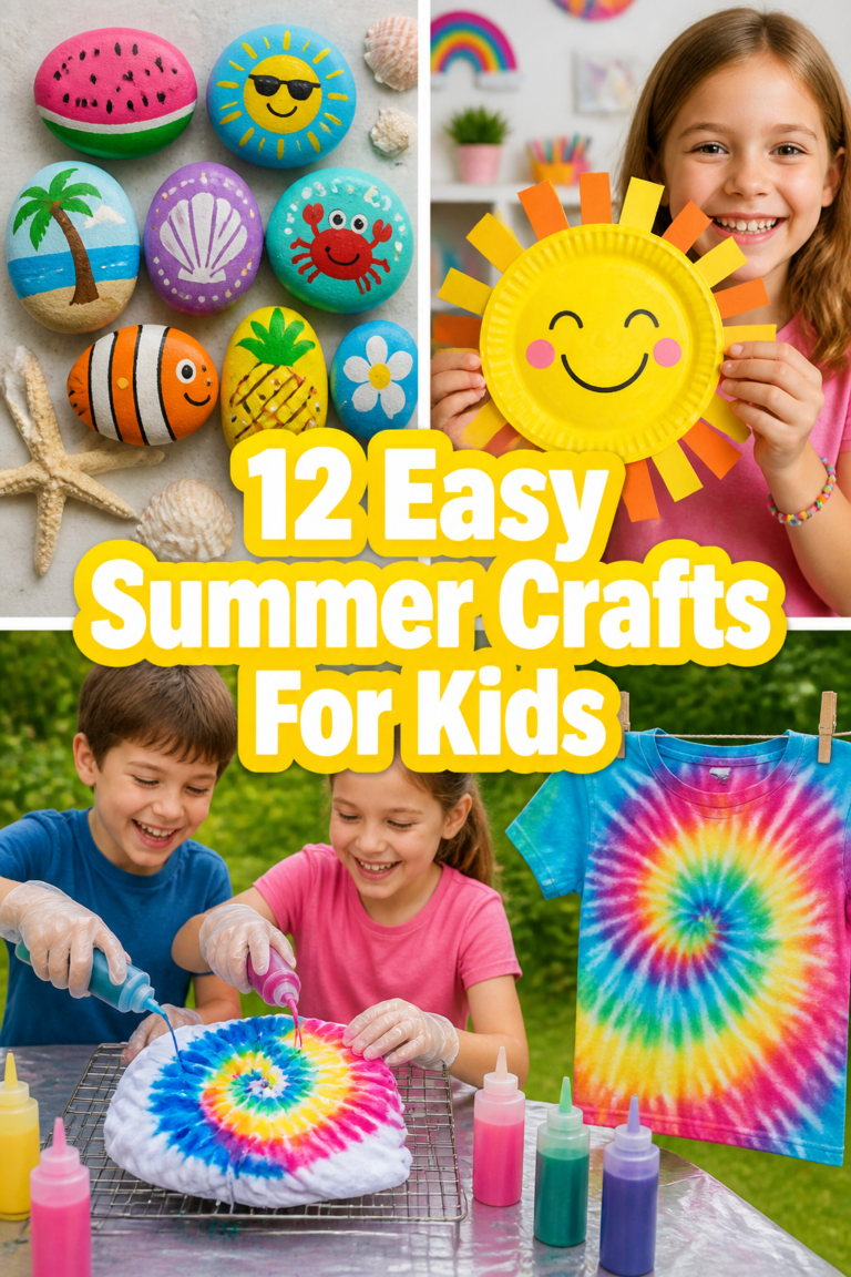 🎨 12 Easy Summer Crafts For Kids