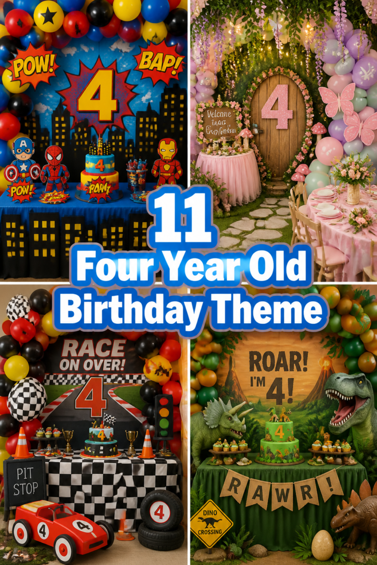 🎈 11 Four Year Old Birthday Theme
